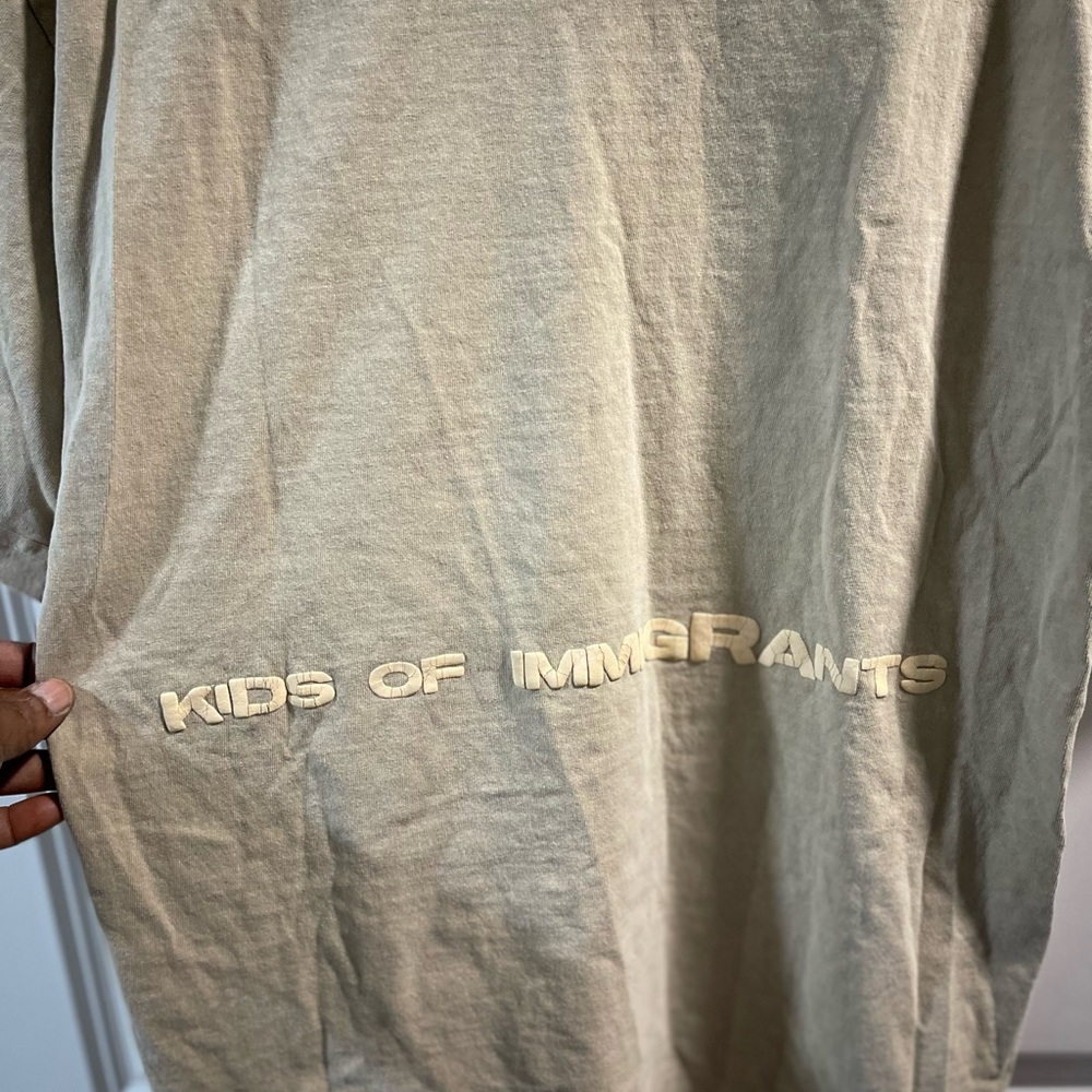Kids Of Immiorants Beige 'For The Culture' Short Sleeve Graphic Tee - Picture 7 of 9